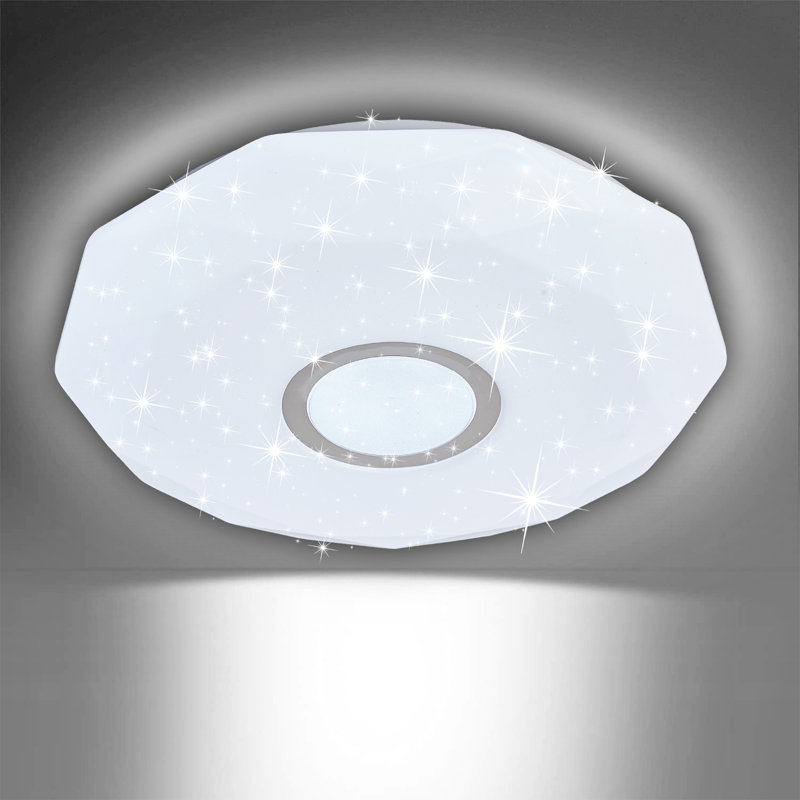 Semi Flush Mount, 18 W, 7cm H x 34cm W x 34cm D, Plastic