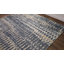 Tapis abstrait en laine noué à la main bleu / brun clair / gris Sabria-889293201