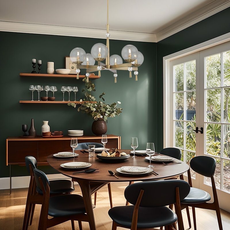 Corrigan Studio Populuxe Oxidized Aged Brass Chandelier