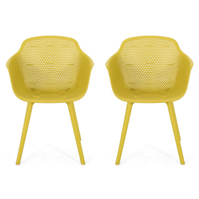 Yellow Lotus Chair - Ideal For Outdoor Dining Occasions Item Stable And
