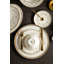 Gem Cut Gold Bone China Dinner Plate