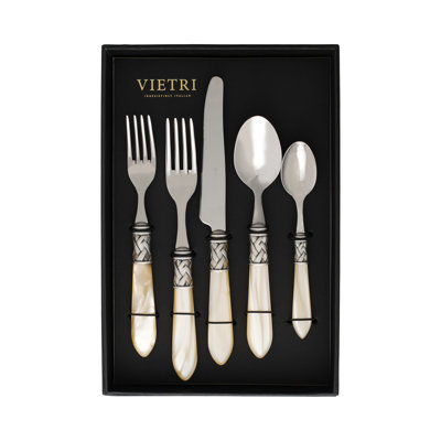 VIETRI Aladdin Stainless Steel Flatware Set - Service for 4