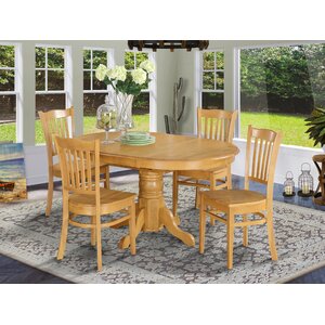 Emmaline Butterfly Leaf Rubberwood Solid Wood Dining Set(incomplete, 2 chair only )