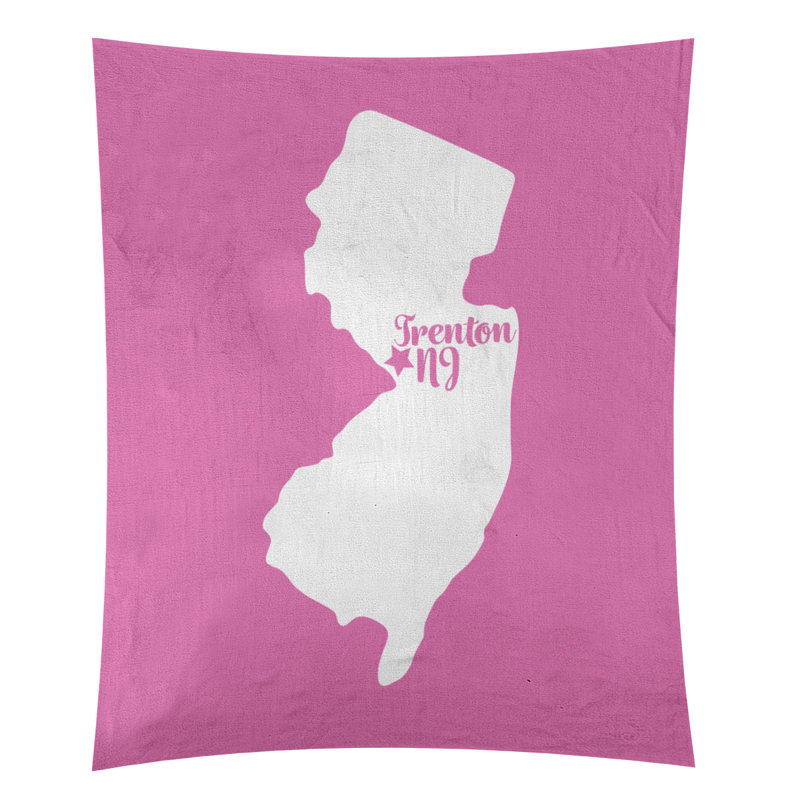 Tapisserie murale Trenton New Jersey, H 60 po x l 51 po, Rose