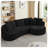 120" Modern Curved L-Shaped Luxury Oversized Sectional Sofa — No Assembly Required-800694930-778132118