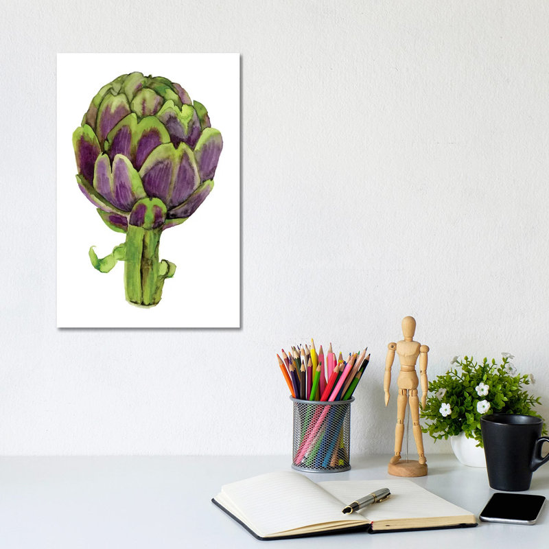 Watercolor Veggie I by Naomi McCavitt - 1 Piece Wrapped Canvas Wall Art, 20.32 cm H x 30.48 cm W
