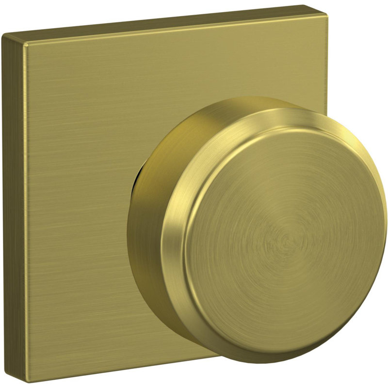 Bouton de couloir et de lit sur mesure avec garniture Collins, Laiton satiné
