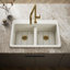 Riverby 33 In. Top-Mount Double-Bowl Kitchen Sink-1035019190-1017940973-1017940968