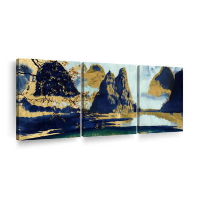 Montagnes chinoises, reproduction sur toile