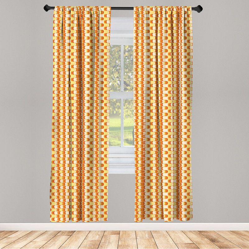 Semi-Sheer Rod Pocket Curtain Panel, 28" x 95"
