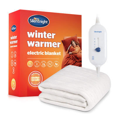 Silentnight Winter Warmer Electric Blanket - Ultra Fast Heat up with Heat Safe