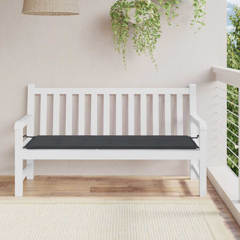 Outdoor Seat Cushion, Anthracite, 1.2" H x 59.1" W x 19.7" D