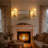 Gold 2-Light Floral Wall Sconce With Frosted Glass Shades
