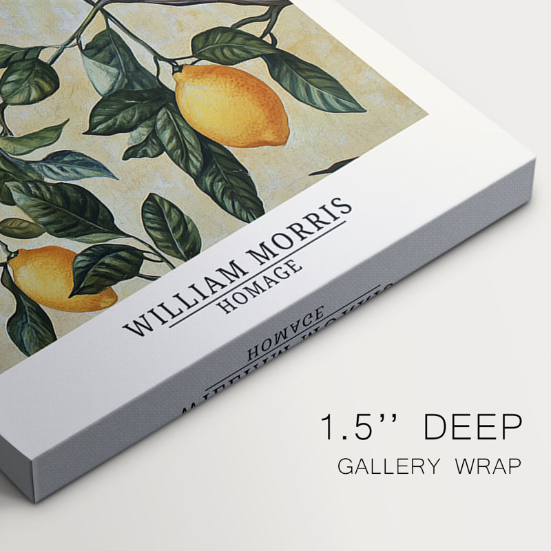 Série de pièces de la collection DCxxvm 3 de Wm Morris - Toile tendue sur mesure - 3 pièces, 36" H x 72" W