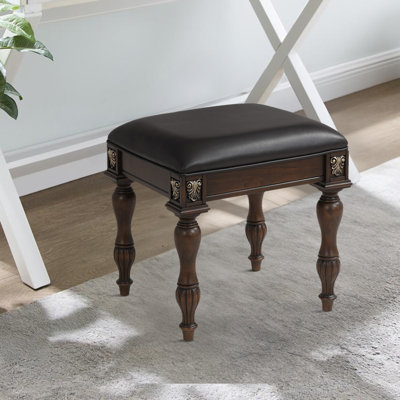 Anahira Solid Wood Accent Stool