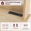 Armoire de cuisine à 3 niveaux avec station de charge et rangement, armoire à café avec support à micro-ondes Farmhouse-1627366468