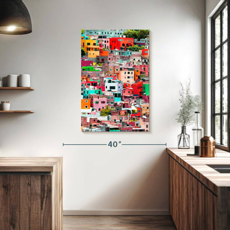 Aime Viva Mexico - Cityscape Guanajuato I, 39" H x 26" W