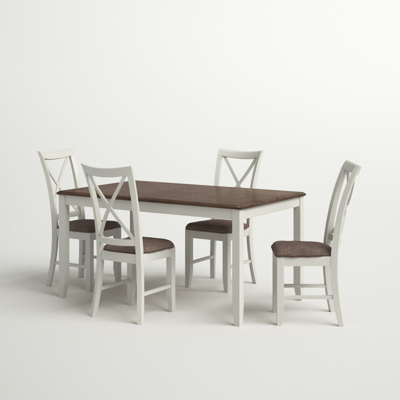 Eltingville 4 - Person Four Leg Dining Set, Taupe