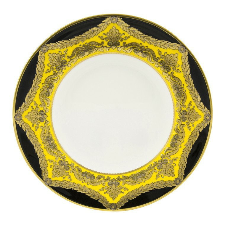 Handmade Bone China Salad/Dessert Plate, Amber