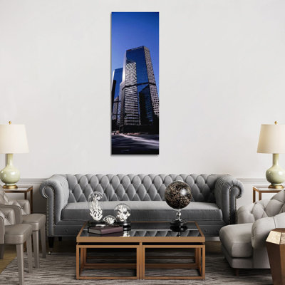 Bank Building In A City, Key Bank Building, Denver, Colorado, USA - Wrapped Canvas Panoramic Print