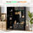 79'' Tall Modern Hall Tree With Bench And Shoe Storage, 4-In-1 Entryway Coat Rack With 6 Cabinets, Adjustable Shelves & 4 Hooks, Black-1144907163