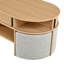 Table basse ovale multifonctionnelle