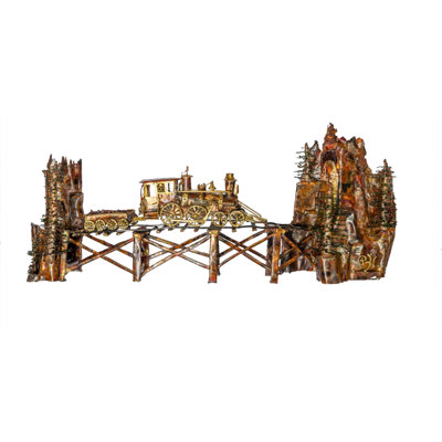 Sculpture en cuivre «Drive That Train» par Paul Harvey