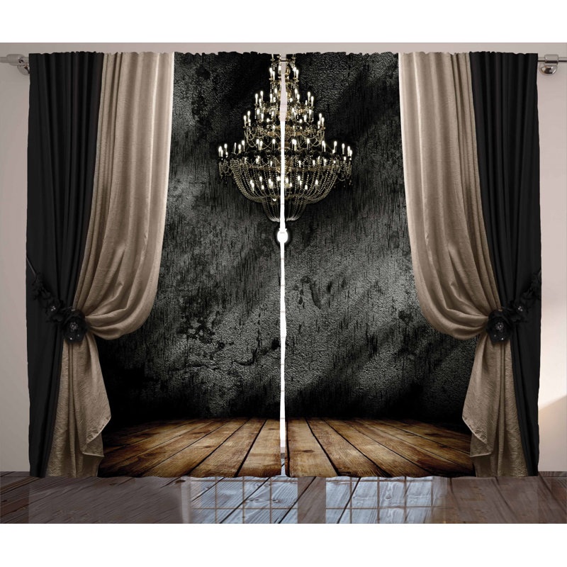 Classical Semi-Sheer Rod Pocket Curtain Panels, 54" x 108"