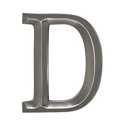 Heurtoir de porte lettre monogramme