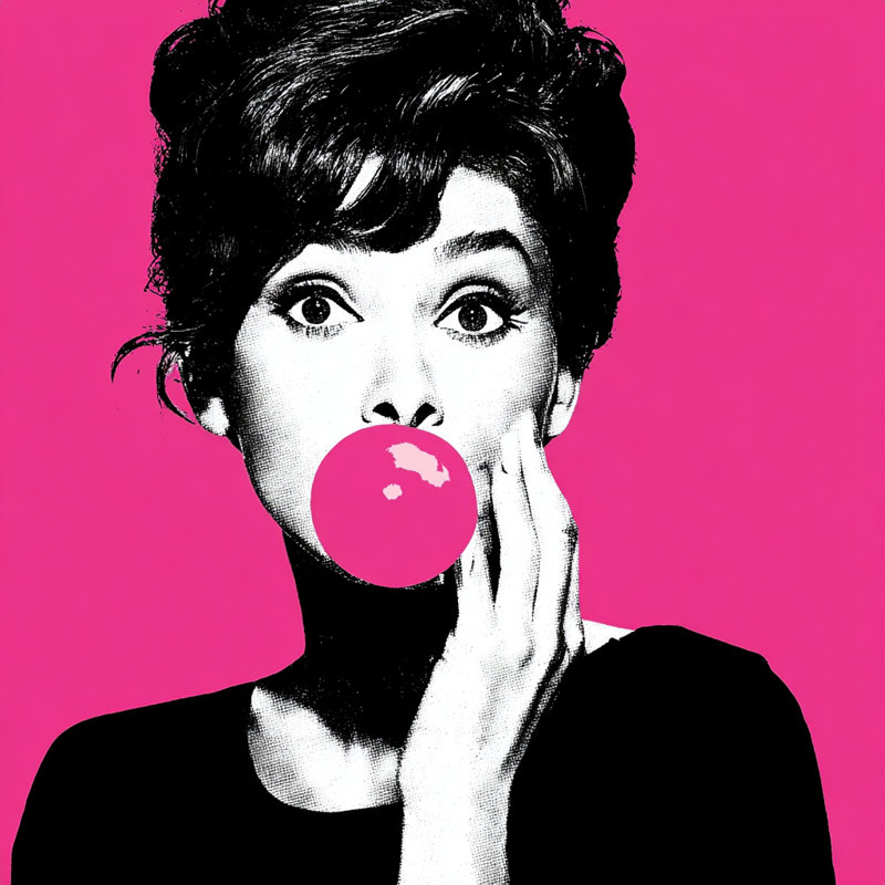 Pink Pop Surprise Wrapped Canvas Wall Art, 30"W x 30"H x 1.5"D