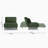 Jazariah Upholstered Pillow Back Convertible Chair-1396313320