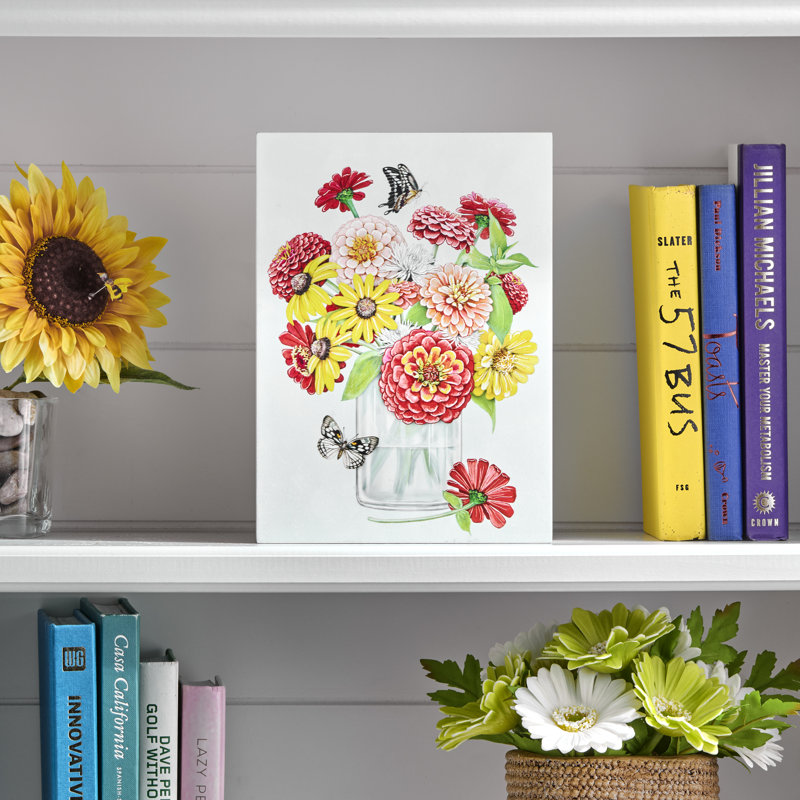 10 "MDF d'été en bloc Zinnia