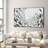 Extra Large Wall Art Fabric Print - Abstract School of Fish in Motion Illustrations Artwork Decor for Living Room or Bedroom - "Frame Assembly Required (Unfinished Frame)"-105075839