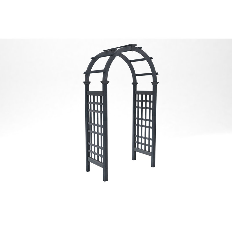 Tonnelle en bois Rosewood, Gris anthracite