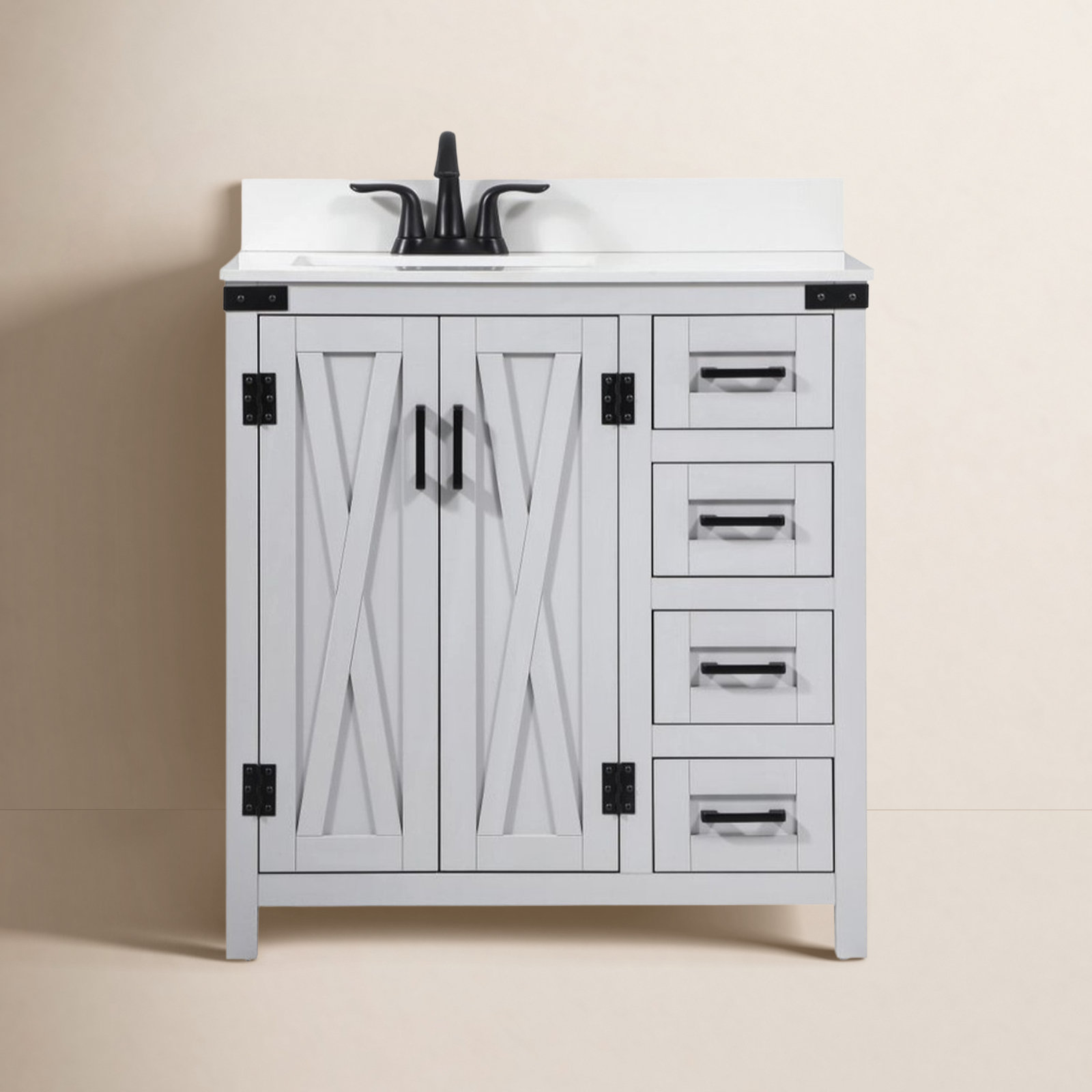 Slayton 32'' Single Bathroom Vanity, Gray
