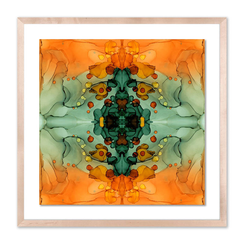 Kaleidoscope 5 Print by Julie Pelaez, Natural, 24" H x 24" W x 1.5" D