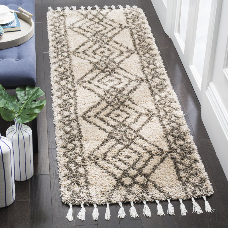 Tapis à performance géométrique Imraan, Tapis de couloir 2 pi 3 po x 7 pi