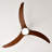 52" Solid Wood Blades Ceiling Fan With Light With Remote Control, Noiseless Reversible Motor, 6 Speed,3 Color, For Patio Living Room, Bedroom, Indoor.-1187170240-1187170239