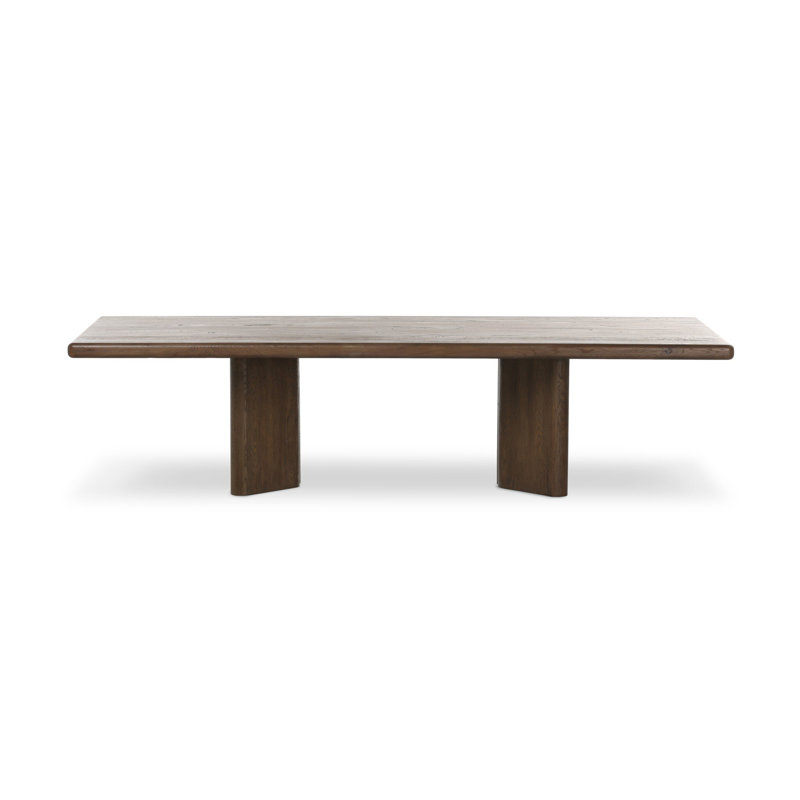 Imari Oak Solid Wood Dining Table, Gray Reclaimed French Oak
