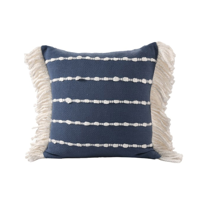 Housse de coussin en coton mélangé, Housse de coussin seulement - sans coussin