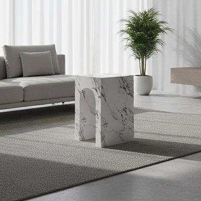 Table d'appoint Atticus Boulgari blanc
