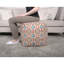Pouf en tissu Amelia