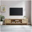 Meuble télé moderne avec porte en rotin pour téléviseur de 80 po ou moins -623343344