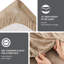 Drap double taupe, 100%, brossé deux fois pour plus de confort, comprend un drap plat, 2 taies d'oreiller ajustées, taupe facile à entretenir 4 pièces, velours doux comme le brossage