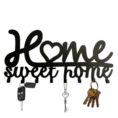 Canaseraga Metal Wall Organizer with Key Hooks