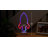 9" Blue and Red LED Neon Style Rocket Ship Table Light