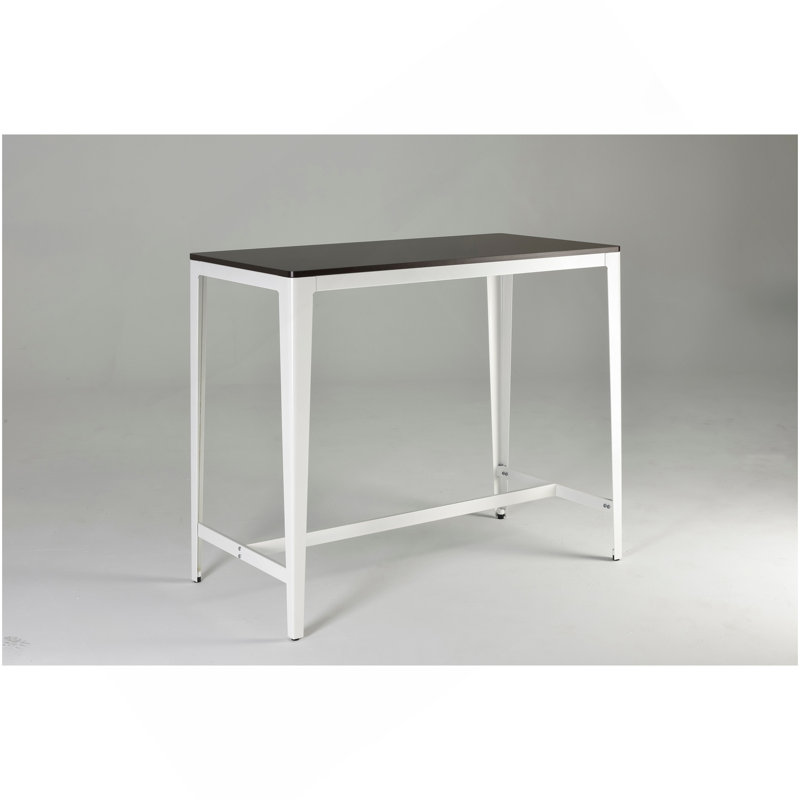 Table à hauteur de comptoir de style campagnard minimaliste en brun / blanc