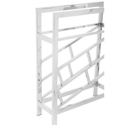 Lanita 12 - Bottle Wine Bottle Rack in Silver