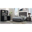 LIT DOUBLE GRIS SOLUTO ET NOIR-493760895