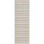 Tapis rayé en polypropylène tissé à la machine intérieur / extérieur gris clair-620485373